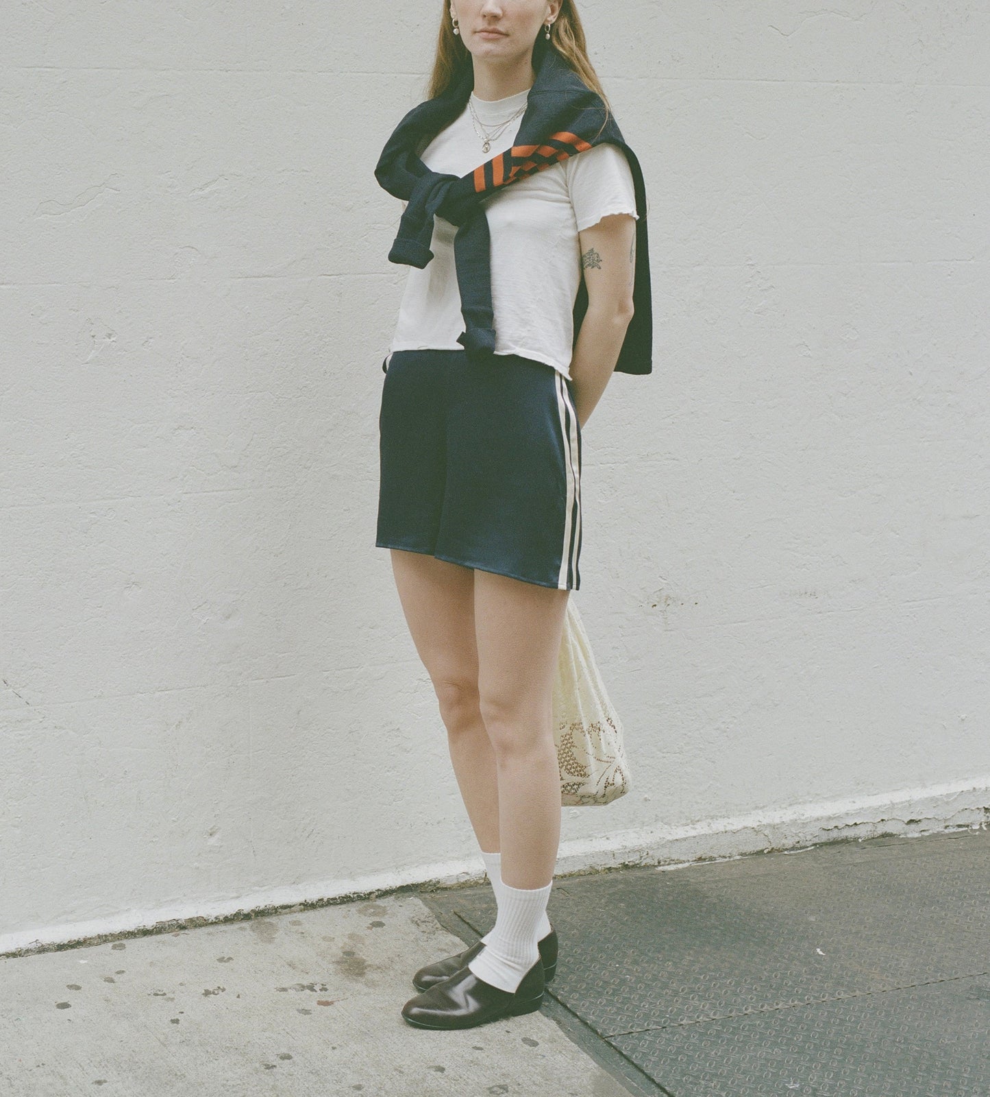 The Silk Track Shorts - Nightshade