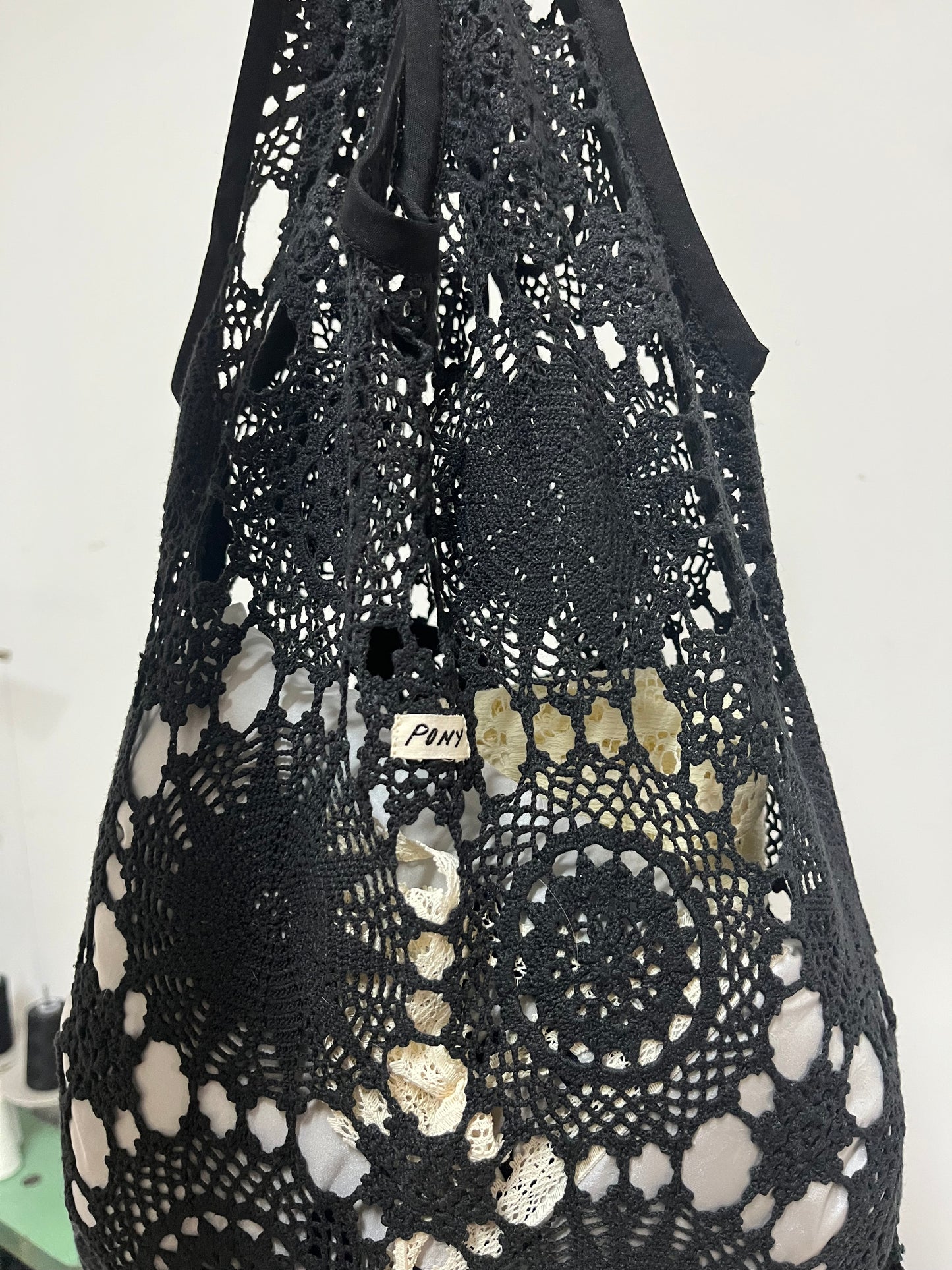 The Lace Tote - Graphite