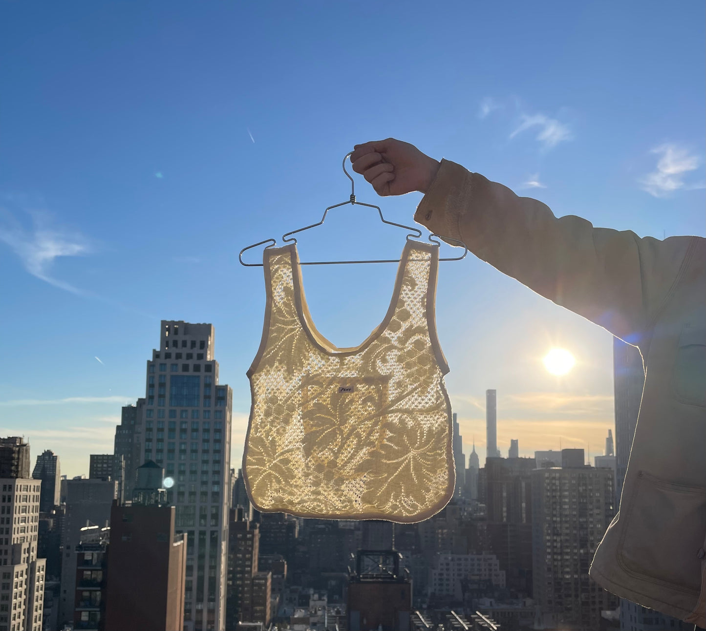 The Lace Tote - Eggshell