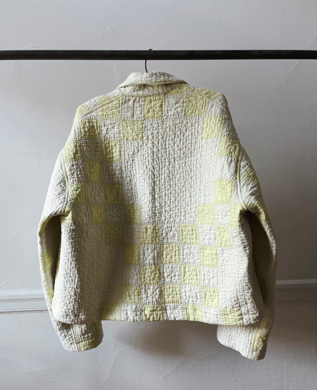 Hand Stitched Buttercup Checkered Quilt Coat