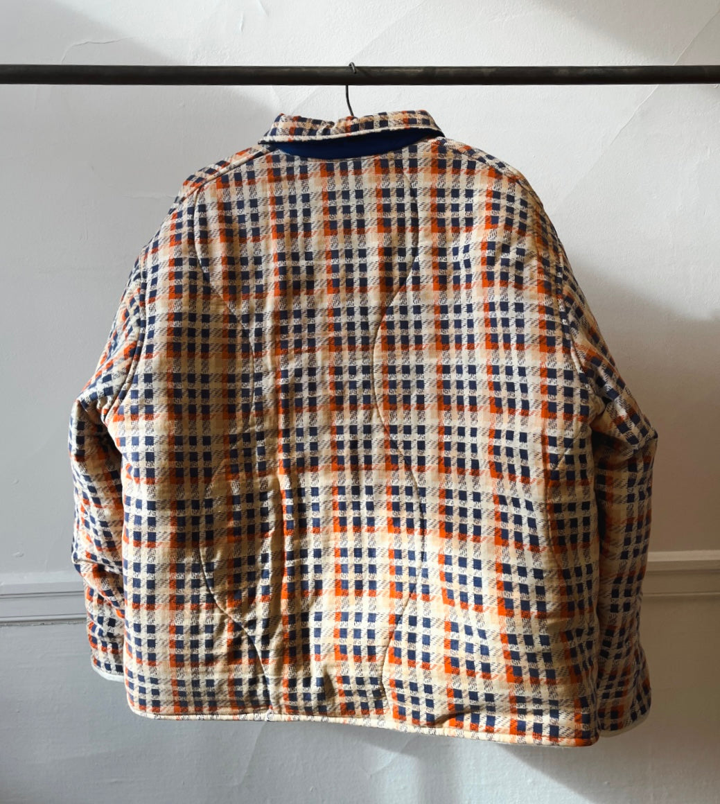 1960s Checkered Sleeping Bag Coat