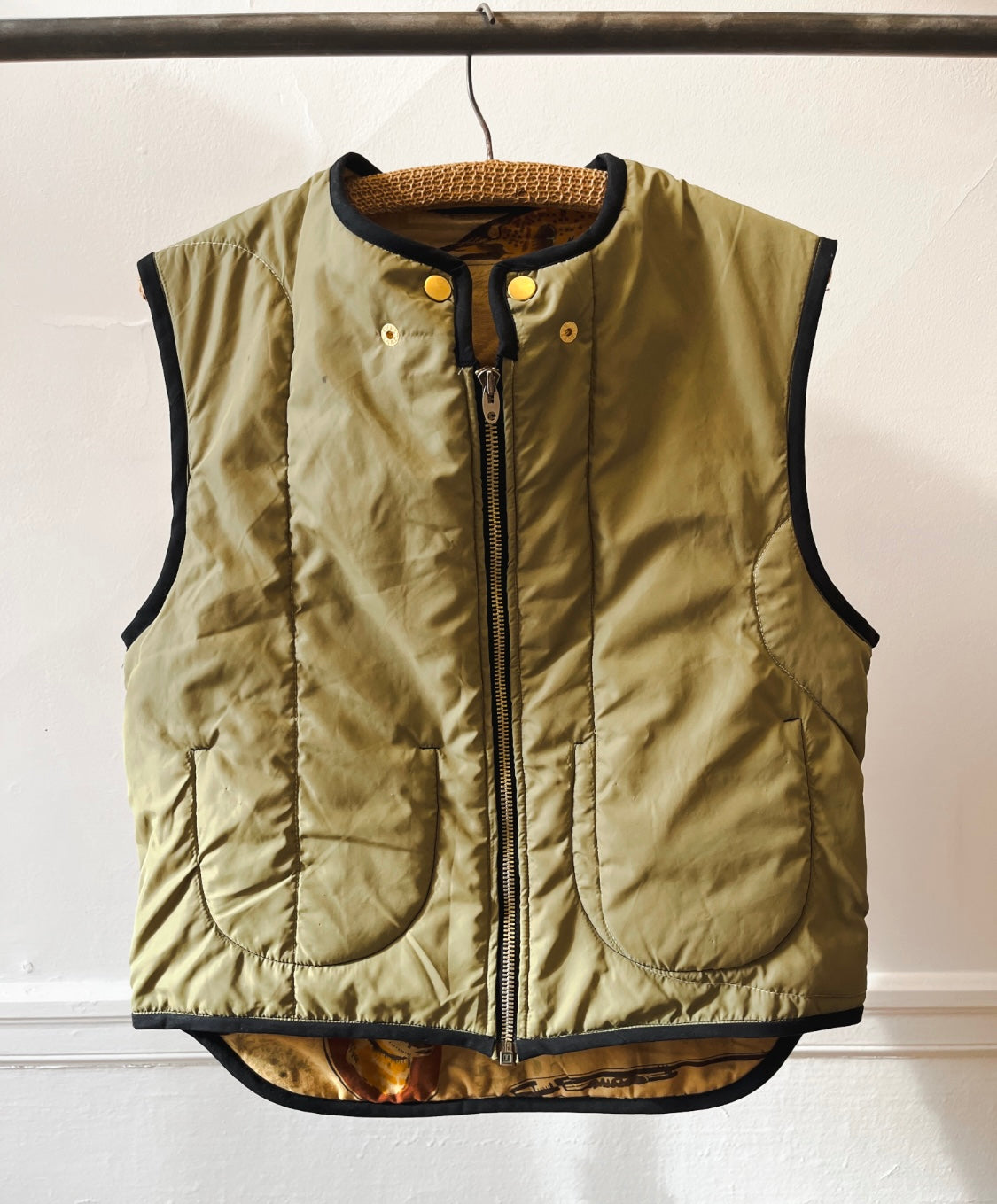 1960s Hunting Motif Sleeping Bag Vest