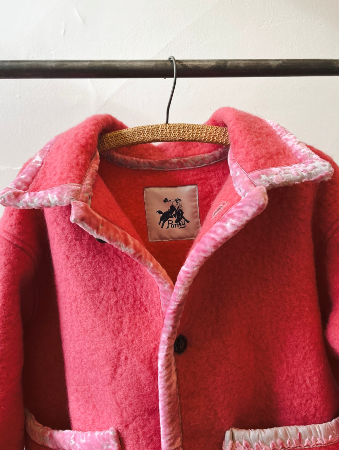 1950s Sole Mio Wool Blanket Coat